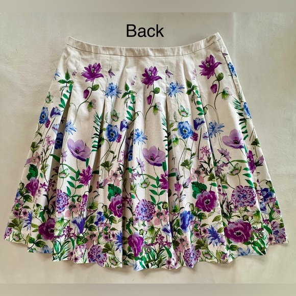 TALBOTS Pleated Lined Garden Skirt (16) - Picture 8 of 17